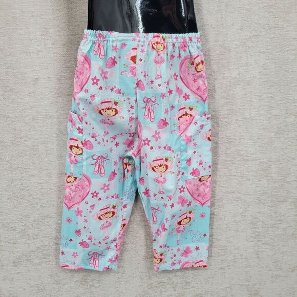 Strawberry Shortcake Vintage Matching Set Girls Scrub Top And Pants - Picture 4 of 9